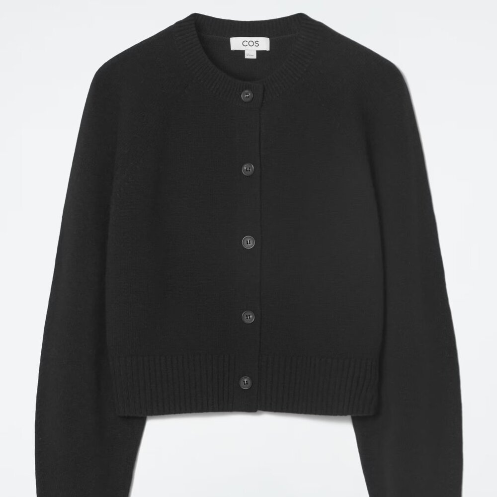 COS cropped wool cardigan
